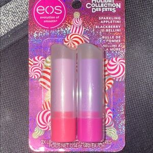 EOS Festive Lip Balm Duo in Pink and Purple